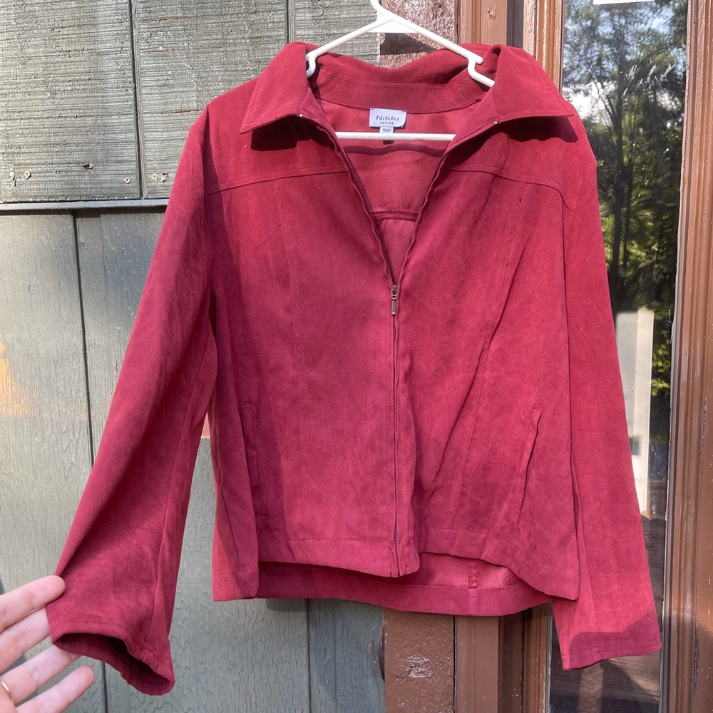 Vintage Red Zip Up (Petite)
